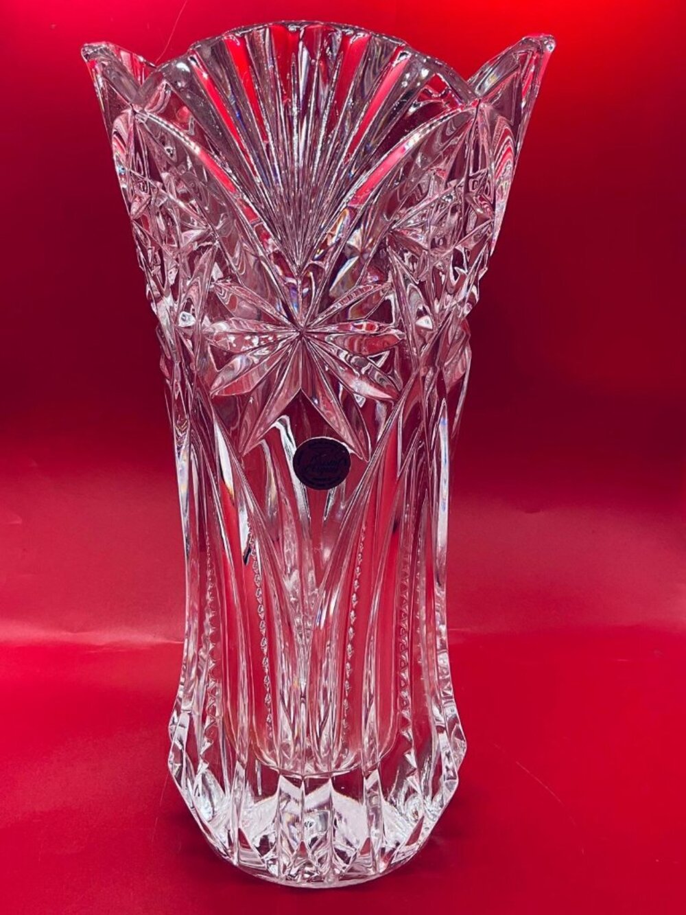 Vintage Clear Crystal d'Arques Vase | Montparnasse France | Table Centerpiece